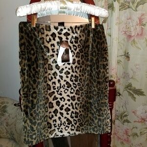 INC Leopard Skirt